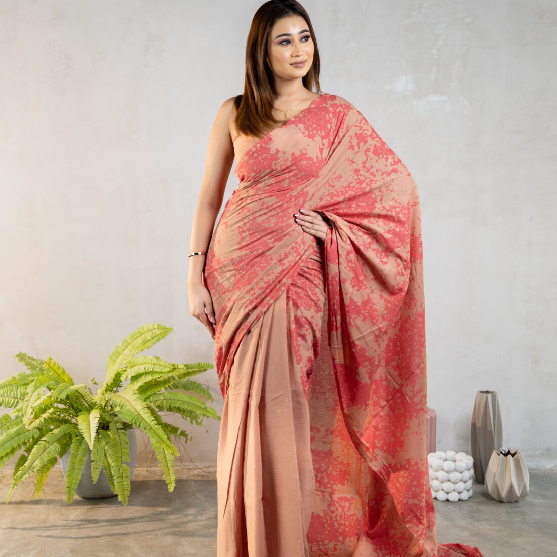 Handcrafted Cotton Batik Saree 2623
