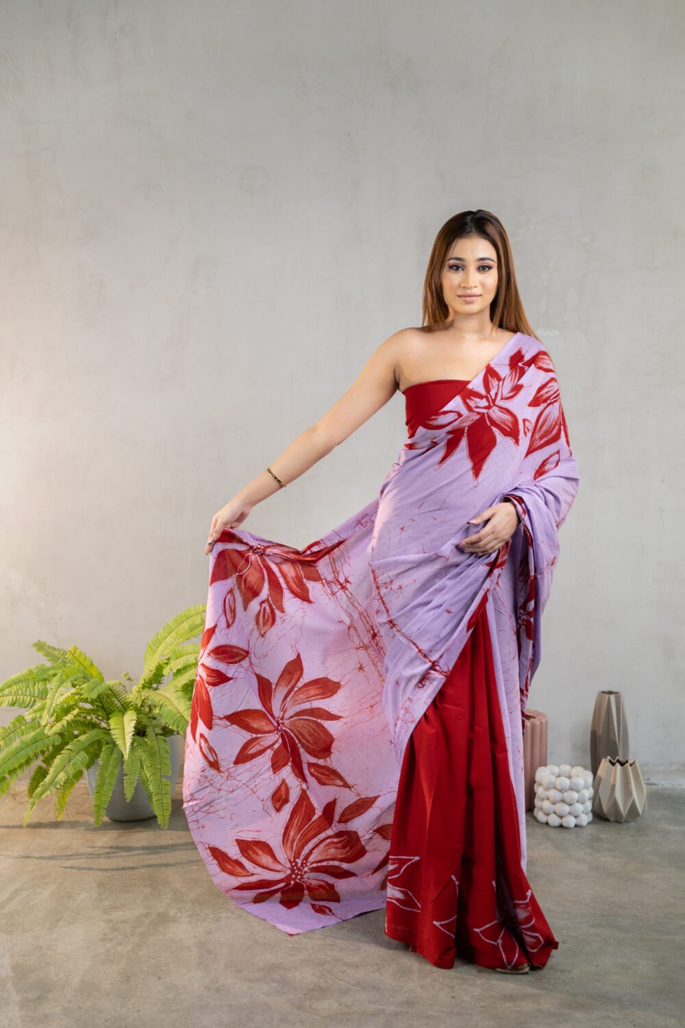 Handcrafted Cotton Batik Saree 2648